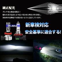 H11_ホワイト Briteye 車用 LED フォグランプ H8 H11 LEDバルブ 新車検対応 ハロゲンサイズ型 6500K ホワイト CSPチップ搭載 H9 H16 バルブ_画像4