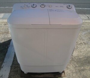 引き取り歓迎（広島県）ハイアール/Haier JW-W40E-W 2槽式洗濯機 ホワイト 洗濯4.0kg　2017年製