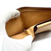 【極美品】ガンゾ GANZO コードバン CORDOVAN 二つ折り財布 wallet ホーウィン メンズ ダークブラウン レザー_画像9