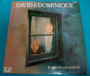 LP●David&Dominique / La Parole Est Malade FRANCEオリジナル盤LDX74 708 スキャットジャズ Petit Hommage au Jazz オルガンバー