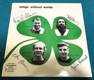 LP●Putte Wickman, Butch Lacy, Klavs Hovman, Bjarne Rostvold / Songs Without Words DENMARKオリジナル盤 ZLP 8503 北欧ジャズ