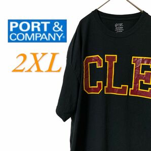 【US古着】グッドデザイン ブラック 2XL カレッジ Tシャツ 半袖 レギュラーヴィンテージ プリント メンズ レディース