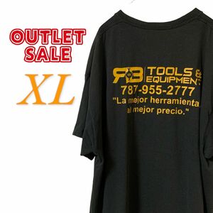 【US古着アウトレット】ブラック XL Tシャツ 半袖 レギュラーヴィンテージ プリント メンズ レディース