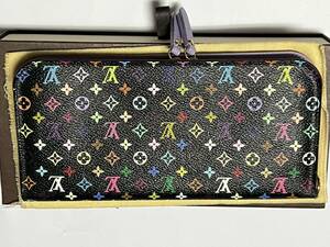 極美品 LOUIS VUITTON ルイヴィトン モノグラムマルチカラー ポルトフォイユ アンソリット ロングウォレット 長財布 箱、袋付き 中古品