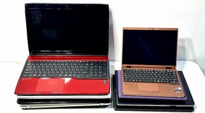  Junk Note PC 8 pcs. set (LIFEBOOK,Dynabook, Surf .s,Let's note,VersaPro), parts * material taking ..