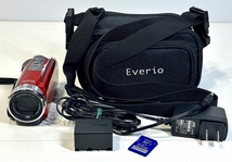 JVCケンウッド 中古デジタルビデオカメラ Everio GZ-E700-R 2014年式、ACアダプター付属_画像1