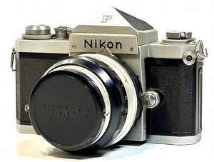 中古フィルムカメラ本体 Nikon(ニコン) F 651万番台、レンズ付属(NIKKOR-S 1:1.4 50mm)、修理前提のジャンク扱い