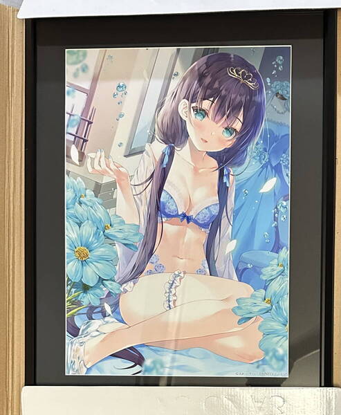 みわべさくら -Blue Princess- RGBアート -RC X- 複製原画 RGB彩現額装アート TRINITY Fine-Art's Design