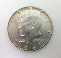 ■アメリカ銀貨　リバティコイン ハーフダラー　５０セント ケネディ　D刻印 1969年 ■aj142_画像1
