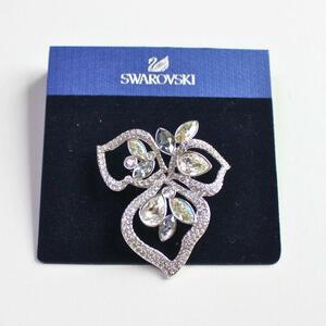 [ прекрасный товар ] Swarovski цветок crystal брошь 