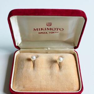 MIKIMOTO ミキモト 1粒パールイヤリング