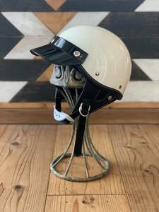 ショーティーヘルメット　ポリスshorty　BELL オーシャンビートル似　アイボリー　56〜59cm位