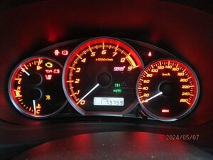 [89V:P②][ mileage 73,759.] Subaru Impreza STI GVB original speed meter 4WD MT [85001FG770]