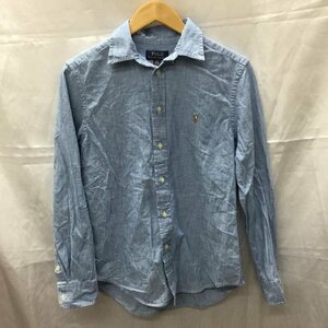 POLO RALPH LAUREN L ポロラルフローレン シャツ、ブラウス 長袖 ボタンダウンシャツ Shirt Blouse 水色 / ライトブルー / 10110632