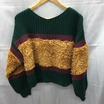 MURUA FREE ムルーア ニット、セーター 長袖 011752600501 フェイクファーコンビニット/ Knit Sweater 10110775_画像2