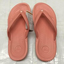 crocs 24.0cm クロックス サンダル サンダル 11033-6KP Crocband Flip 24cm ビーチサンダル Sandals 桃 / ピンク / 10110656_画像7