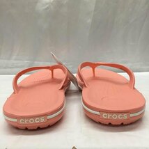 crocs 24.0cm クロックス サンダル サンダル 11033-6KP Crocband Flip 24cm ビーチサンダル Sandals 桃 / ピンク / 10110656_画像6