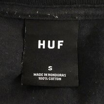 HUF S ハフ Tシャツ 半袖 半袖カットソー プリントTシャツ クルーネックカットソー T Shirt 黒 / ブラック / 10110919_画像8