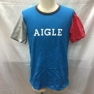 AIGLE M エーグル Tシャツ 半袖 半袖カットソー プリントTシャツ クルーネックカットソー T Shirt 10111033