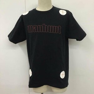 A BATHING APE M アベイシングエイプ Tシャツ 半袖 BAPE MANHUNT バックプリント T Shirt 黒 / ブラック / 10111177
