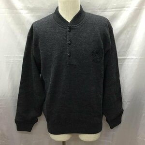 STAPLE M ステイプル ニット、セーター 長袖 エルボーパッチ Knit Sweater ダークグレー / ダークグレー / 10111385