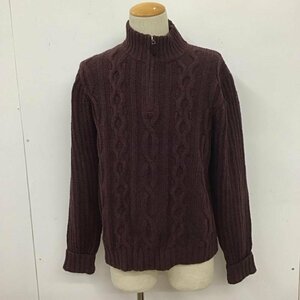 L.L.Bean S エルエルビーン ニット、セーター 長袖 Knit Sweater えんじ / ワインレッド / 10111369