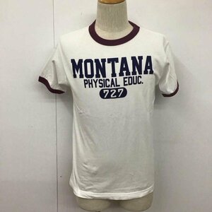 Champion S チャンピオン Tシャツ 半袖 C3-V314 MONTANA T Shirt 白 / ホワイト / X 紫 / パープル / 10111562