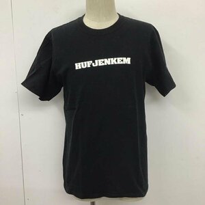 HUF M ハフ Tシャツ 半袖 半袖カットソー プリントTシャツ クルーネックカットソー T Shirt 黒 / ブラック / 10110918