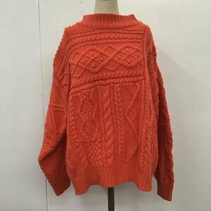 niko and... M ニコアンド ニット、セーター 長袖 長袖 Knit Sweater 橙 / オレンジ / 10111515