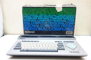 ★☆National ナショナル PERSONAL COMPUTER MSX パーソナルコンピューター CF-2000 シルバー 電源OK　元箱有　ジャンク品☆★