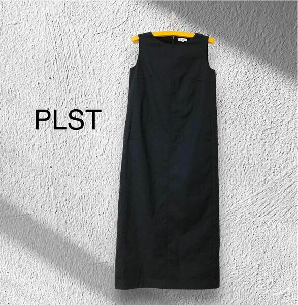 PLST プラステ　麻混ワンピース ノースリーブ 21SS 定価9,990円