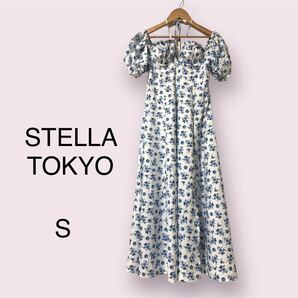 STELLA TOKYO 花柄　ワンピース　スリット　S