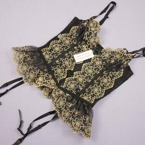 *9012* super-beauty goods total mesh material clean floral print design sexy innerwear M78-88 black group anonymity delivery 