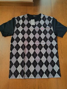 未使用 タグ付 バーバリーブラックレーベル 山陽商会 半袖Tシャツ 黒 サイズ3 Lサイズ相当 レターパックライト370円