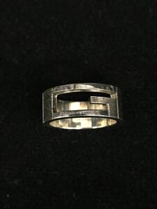 D246★GUCCI グッチ 指輪 リング カットアウト 925刻印 約12号 アクセサリー 