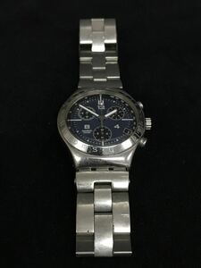 D244★SWATCH IRONY スウォッチ イロニー クロノグラフ メンズ腕時計 動作未確認