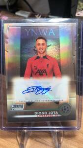 貴重　Y-015：ディオゴ・ジョッタ 2023 Topps Stadium Club Chrome Diogo Jota 直筆サインカード