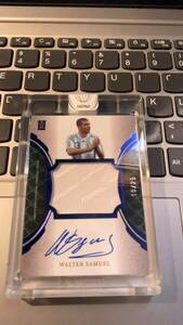 002：Walter Samuel ワルテル・サムエル 2022 FANSMALL ARGENTINA on card AUTO 直筆サインカード 25 枚限定