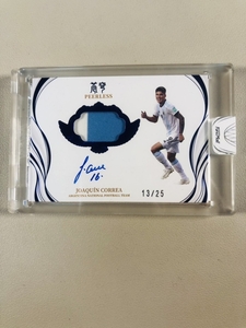 ホアキン・コレア Joaquin Correa 2022 FANSMALL ARGENTINA on card AUTO 直筆サインカード 25枚限定-015