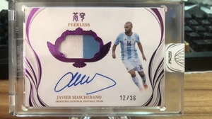 ハビエル・マスチェラーノ　Javier Mascherano 2022 FANSMALL ARGENTINA on card AUTO 直筆サインカード 36枚限定-026