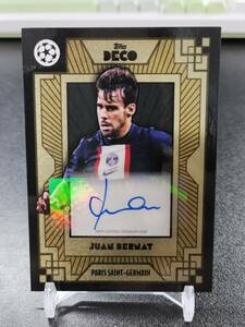 016：2022 topps deco juan bernat 75枚限定 55/75 直筆サインカード