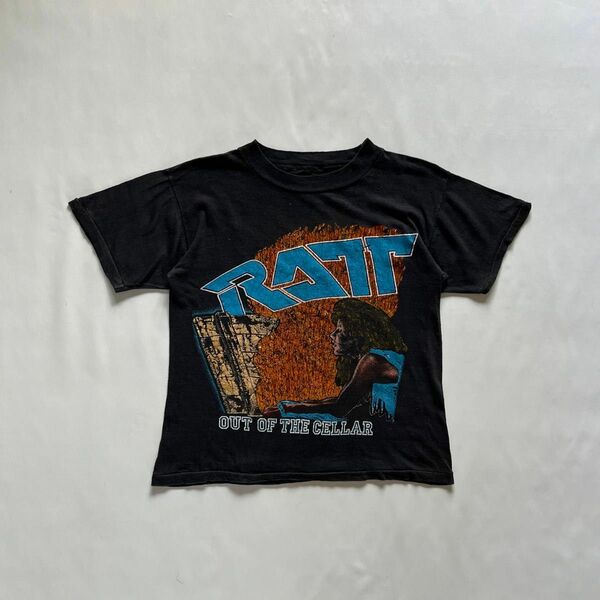 【80s RATT】Tシャツ　バンT ボックス　情熱の炎　vintage 古着