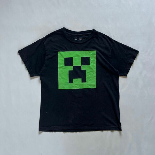 【00s Minecraft】Tシャツ　クリーパー　mojang×j!nx 古着