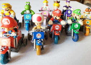  Mario Cart bike. toy Choro Q 10 piece set extra super Mario 