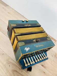 TOMBO dragonfly wooden Mini accordion Vintage antique retro rare 