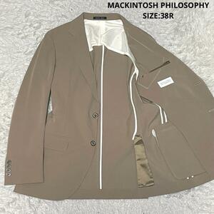 春夏 MACKINTOSH PHILOSOPHY マッキントッシュ TORTTER JACKET トロッター ストレッチ テーラードジャケット ビジカジ サイズ38R ベージュ