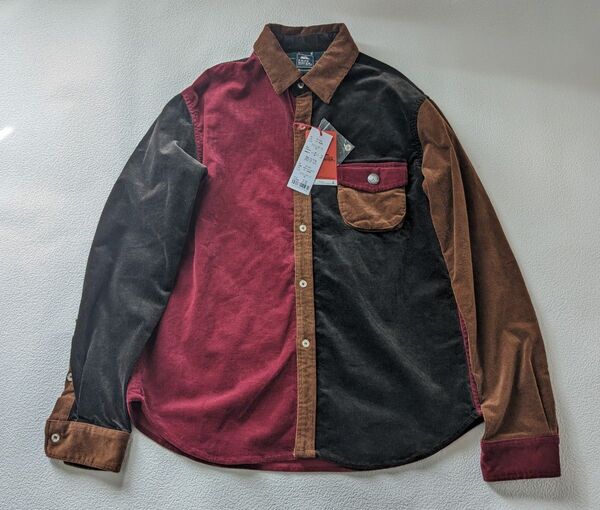 新品 完売品 XL クリフメイヤー マルチカラーコーデュロイシャツ KRIFF MAYER