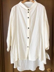 . manner MEFU blouse /38/ white /matsuo Inter National / unused / lady's 