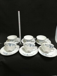 CS51119. antique Noritake Noritake floral print cup saucer tea cup coffee cup tableware 6 customer set /80