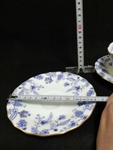 CS5146.【未使用】 Noritake ノリタケ　BLUE SORRENTINO カップ ソーサー 花柄 ティーカップ 洋食器 2客/60_画像6